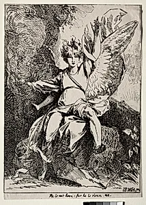 Specimens of Polyautography:  The Angel at the Tomb of Christ