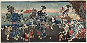 Splendid View at Futamigaura Bay by Utagawa Kuniyoshi (Japanese, 1797–1861)