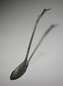 Spoon with Fish-Tail Design by Unknown Artist