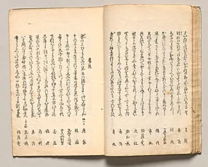 Spread Fifteen from Volume Two of People of Japan in Light Verse (Kyōka) by Utagawa Hiroshige (Japanese, 1797–1858)