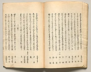 Spread Twenty-One from Volume Three of People of Japan in Light Verse (Kyōka) by Utagawa Hiroshige (Japanese, 1797–1858)