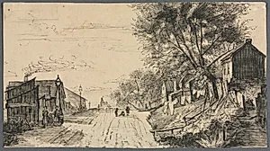 Spring Street, Cleveland by Otto H. Bacher (American, 1856–1909)