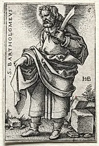 St. Bartholomew by Hans Sebald Beham (German, 1500–1550)