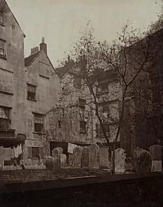 St. Bartholomews: The Churchyard Looking towards Cloth Fair by Alfred H. Bool (British)