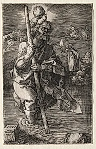 St. Christopher, Facing Right by Albrecht Dürer (German, 1471–1528)