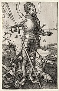 St. George on Foot by Albrecht Dürer (German, 1471–1528)