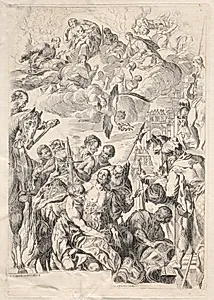 St. George Preparing for His Martyrdom by Pierre Brébiette (French, c. 1598-c. 1650)