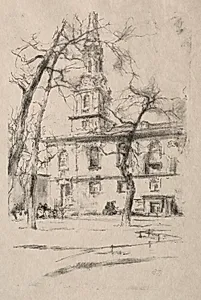 St. Giles-in-the-Fields by James McNeill Whistler (American, 1834–1903)