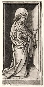 St. John with Serpent in Chalice by Israhel van Meckenem (German, c. 1440–1503)