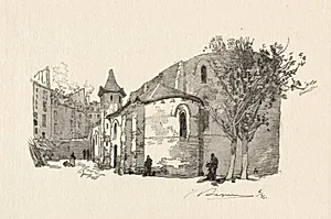 St. Julien le Vauvre, Vue extérieur by Auguste Louis Lepère (French, 1849–1918)