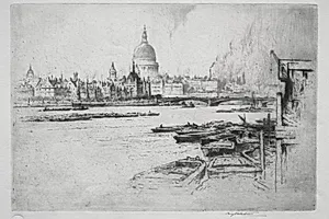 St. Paul's by Percy Robertson (British, 1868–1934)
