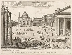 St. Peter's Basilica from "Prospectus Locurum Urbis Romae Insign[ium]"