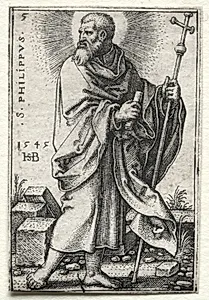 St. Philip by Hans Sebald Beham (German, 1500–1550)