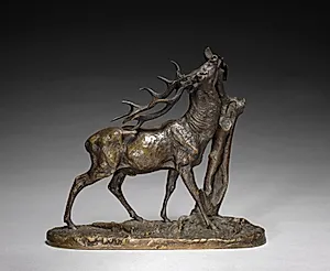 Stag by Pierre Jules Mène (French, 1810–1879)