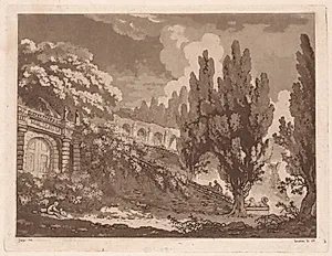 Stairs in an Italian Garden  by Jean-Claude-Richard Saint-Non (French, 1727–1791)