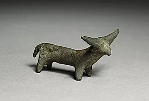 Standing Bronze Bull by Unknown Artist