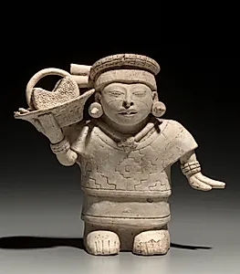 Standing Female with Basket by Unknown Artist