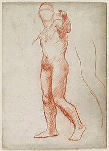 Standing Male Nude by Unknown Artist