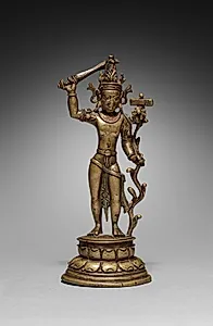 Standing Manjusri  (Arapacana Form) by Unknown Artist