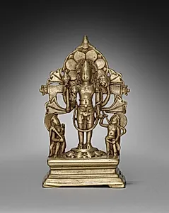 Standing Vishnu with Attendants by Unknown Artist