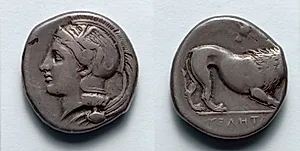 Stater: Head of Athena (obverse); Lion (reverse) by Unknown Artist