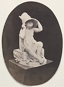 Statue of a Youth in Large Hat (from a John R. Johnston album) by Unknown Artist