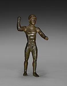 Statuette of a Young Spearman by Unknown Artist
