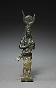Statutette of Isis and Horus by Unknown Artist