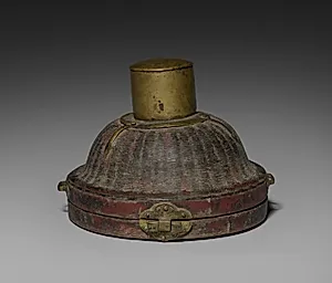 Stem Cup with Buddhist Emblems (case) by Unknown Artist