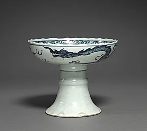 Stem Cup with Dragon Decoration by Unknown Artist