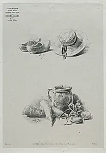 Still Life by Charles-Émile Jacque (French, 1813–1894)