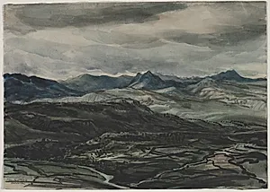 Storm Weather, Ronda, Spain by Muirhead Bone (British, 1876–1953)