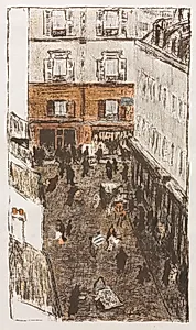 Street Corner Seen from Above by Pierre Bonnard (French, 1867–1947)