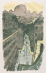 Street Scene from Above by Pierre Bonnard (French, 1867–1947)