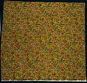 Strip of Woodblock Printed Cotton