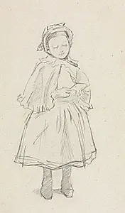 Study for a Little Girl by Charles Samuel Keene (British, 1823–1891)