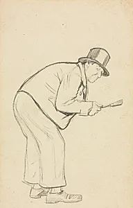 Study for "A Woman Hater" by Charles Samuel Keene (British, 1823–1891)