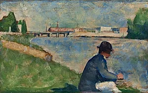 Study for "Bathers at Asnières" by Georges Seurat (French, 1859–1891)