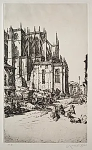 Study for Leon Apse by Muirhead Bone (British, 1876–1953)