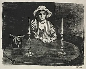 Study No. 4:  Waiting by John Copley (British, 1875–1950)