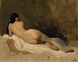 Study of a Reclining Nude by Isidore Pils (French, 1813/15–1875)