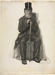 Study of an Old Man by Unknown (American)