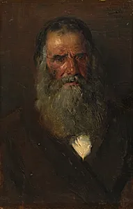 Study of the Head of an Old Man by Vladimir Egorovic Makovskij (Russian, 1846–1920)