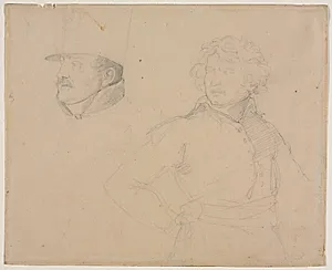 Study of Two Soldiers by Théodore Géricault (French, 1791–1824)