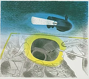 Submarine Series: Introductory Lithograph by Eric Ravilious (British, 1903–1942)