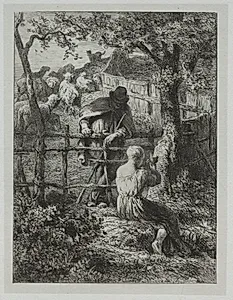 Summer by Charles-Émile Jacque (French, 1813–1894)