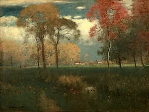 Sunny Autumn Day by George Inness (American, 1825–1894)