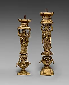 Supports with Addorsed Figures by Unknown Artist