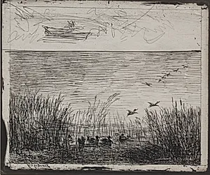Swamp with Ducks by Charles François Daubigny (French, 1817–1878)