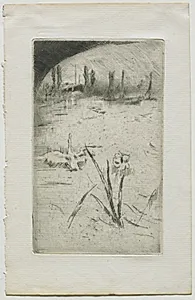 Swan and Iris by James McNeill Whistler (American, 1834–1903)